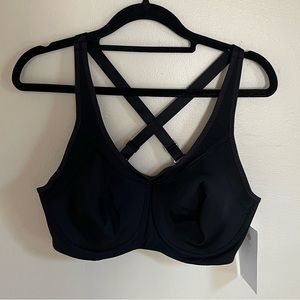 Athleta Glory 2.0 Bra. NWT! Black, Size 36D.